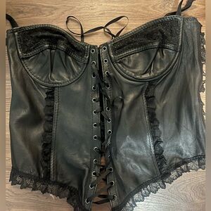 Vintage leather corset